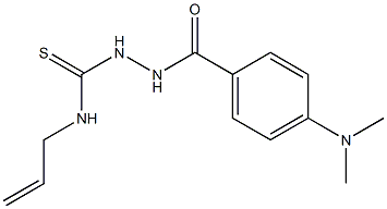 1-[[4-(dimethylamino)benzoyl]amino]-3-prop-2-enylthiourea Struktur