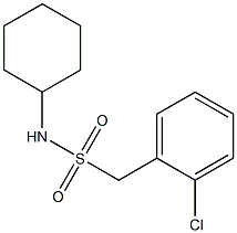 1-(2-chlorophenyl)-N-cyclohexylmethanesulfonamide Struktur