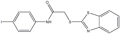 2-(1,3-benzothiazol-2-ylsulfanyl)-N-(4-iodophenyl)acetamide Struktur