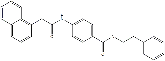 4-[(2-naphthalen-1-ylacetyl)amino]-N-(2-phenylethyl)benzamide Struktur