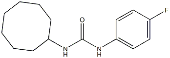 1-cyclooctyl-3-(4-fluorophenyl)urea Struktur