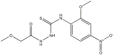 1-[(2-methoxyacetyl)amino]-3-(2-methoxy-4-nitrophenyl)thiourea Struktur