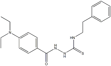 1-[[4-(diethylamino)benzoyl]amino]-3-(2-phenylethyl)thiourea Struktur