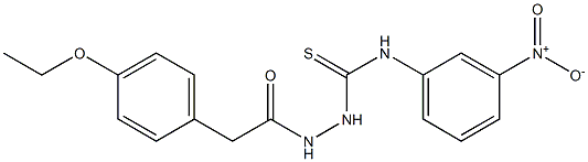 1-[[2-(4-ethoxyphenyl)acetyl]amino]-3-(3-nitrophenyl)thiourea Struktur