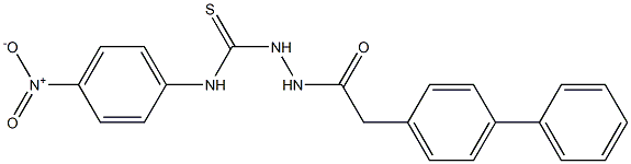 1-(4-nitrophenyl)-3-[[2-(4-phenylphenyl)acetyl]amino]thiourea Struktur