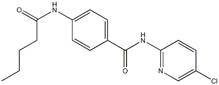 N-(5-chloropyridin-2-yl)-4-(pentanoylamino)benzamide Struktur