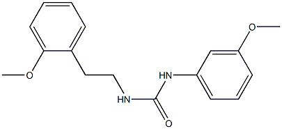 1-(3-methoxyphenyl)-3-[2-(2-methoxyphenyl)ethyl]urea Struktur