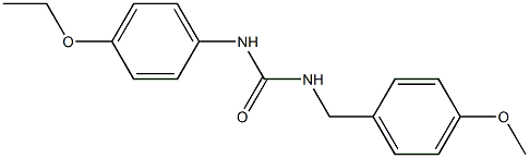 1-(4-ethoxyphenyl)-3-[(4-methoxyphenyl)methyl]urea Struktur