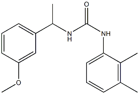 1-(2,3-dimethylphenyl)-3-[1-(3-methoxyphenyl)ethyl]urea Struktur