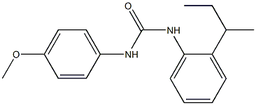 1-(2-butan-2-ylphenyl)-3-(4-methoxyphenyl)urea Struktur