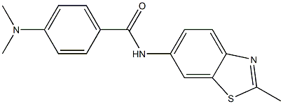 4-(dimethylamino)-N-(2-methyl-1,3-benzothiazol-6-yl)benzamide Struktur