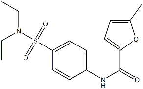 N-[4-(diethylsulfamoyl)phenyl]-5-methylfuran-2-carboxamide Struktur