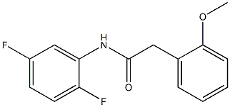 N-(2,5-difluorophenyl)-2-(2-methoxyphenyl)acetamide Struktur