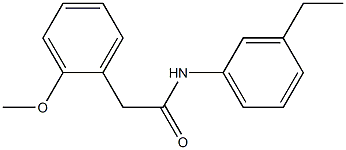 N-(3-ethylphenyl)-2-(2-methoxyphenyl)acetamide Struktur