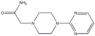 2-(4-pyrimidin-2-ylpiperazin-1-yl)acetamide Struktur