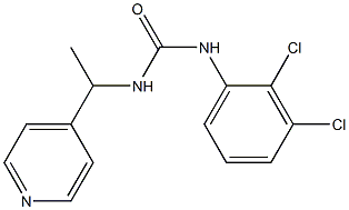 1-(2,3-dichlorophenyl)-3-(1-pyridin-4-ylethyl)urea Struktur