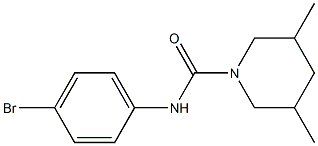 N-(4-bromophenyl)-3,5-dimethylpiperidine-1-carboxamide Struktur