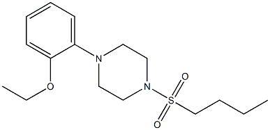 1-butylsulfonyl-4-(2-ethoxyphenyl)piperazine Struktur