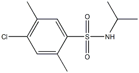 4-chloro-2,5-dimethyl-N-propan-2-ylbenzenesulfonamide Struktur