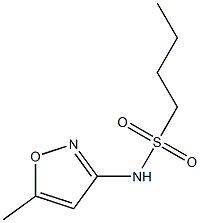 N-(5-methyl-1,2-oxazol-3-yl)butane-1-sulfonamide Struktur