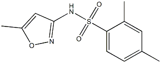 2,4-dimethyl-N-(5-methyl-1,2-oxazol-3-yl)benzenesulfonamide Struktur