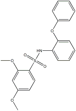 2,4-dimethoxy-N-(2-phenoxyphenyl)benzenesulfonamide Struktur