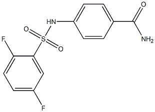 4-[(2,5-difluorophenyl)sulfonylamino]benzamide Struktur