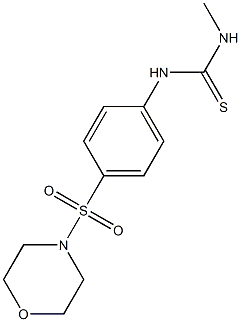 1-methyl-3-(4-morpholin-4-ylsulfonylphenyl)thiourea Struktur