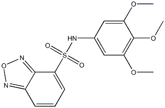 N-(3,4,5-trimethoxyphenyl)-2,1,3-benzoxadiazole-4-sulfonamide Struktur