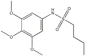 N-(3,4,5-trimethoxyphenyl)butane-1-sulfonamide Struktur