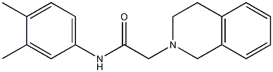 2-(3,4-dihydro-1H-isoquinolin-2-yl)-N-(3,4-dimethylphenyl)acetamide Struktur