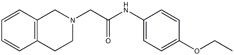 2-(3,4-dihydro-1H-isoquinolin-2-yl)-N-(4-ethoxyphenyl)acetamide Struktur