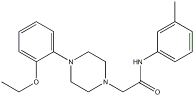 2-[4-(2-ethoxyphenyl)piperazin-1-yl]-N-(3-methylphenyl)acetamide Struktur