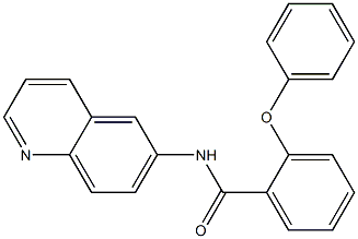 2-phenoxy-N-quinolin-6-ylbenzamide Struktur