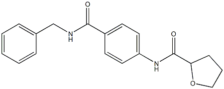 N-[4-(benzylcarbamoyl)phenyl]oxolane-2-carboxamide Struktur