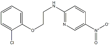 N-[2-(2-chlorophenoxy)ethyl]-5-nitropyridin-2-amine Struktur