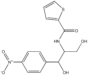 N-[1,3-dihydroxy-1-(4-nitrophenyl)propan-2-yl]thiophene-2-carboxamide Struktur