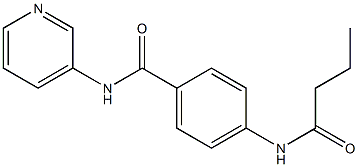 4-(butanoylamino)-N-pyridin-3-ylbenzamide Struktur