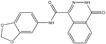 N-(1,3-benzodioxol-5-yl)-4-oxo-3H-phthalazine-1-carboxamide Struktur