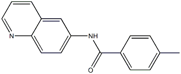 4-methyl-N-quinolin-6-ylbenzamide Struktur