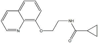 N-(2-quinolin-8-yloxyethyl)cyclopropanecarboxamide Struktur