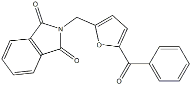 2-[(5-benzoylfuran-2-yl)methyl]isoindole-1,3-dione Struktur