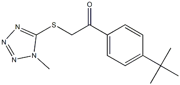 1-(4-tert-butylphenyl)-2-(1-methyltetrazol-5-yl)sulfanylethanone Struktur