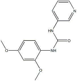 1-(2,4-dimethoxyphenyl)-3-pyridin-3-ylurea Struktur