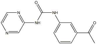 1-(3-acetylphenyl)-3-pyrazin-2-ylurea Struktur