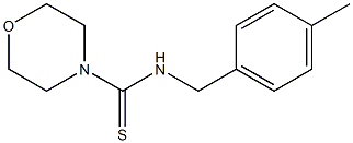 N-[(4-methylphenyl)methyl]morpholine-4-carbothioamide Struktur