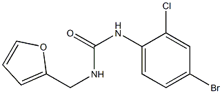 1-(4-bromo-2-chlorophenyl)-3-(furan-2-ylmethyl)urea Struktur