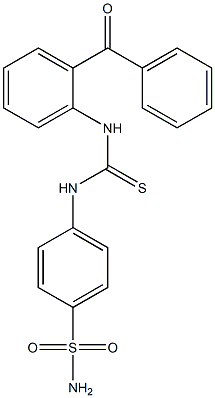 1-(2-benzoylphenyl)-3-(4-sulfamoylphenyl)thiourea Struktur