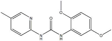 1-(2,5-dimethoxyphenyl)-3-(5-methylpyridin-2-yl)urea Struktur