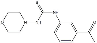 1-(3-acetylphenyl)-3-morpholin-4-ylthiourea Struktur